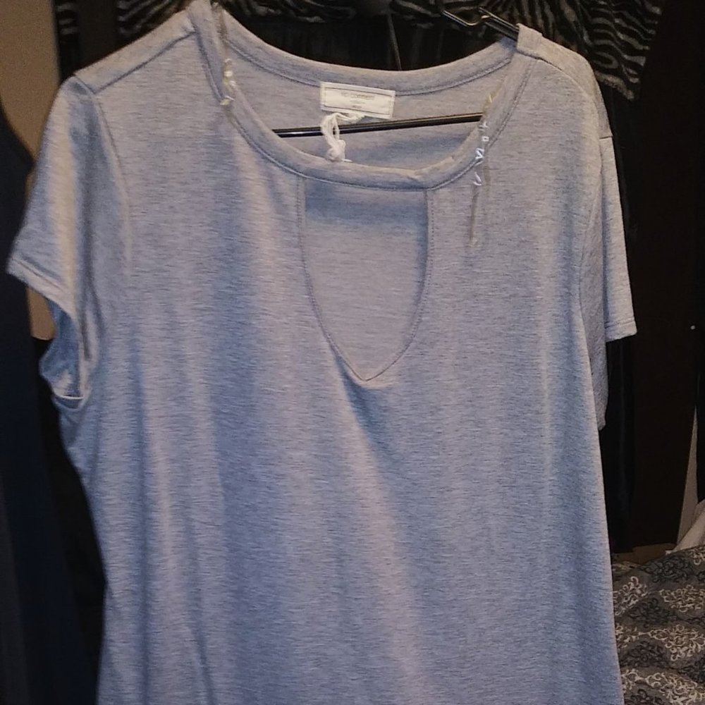 No Comment Grey Dress 2X